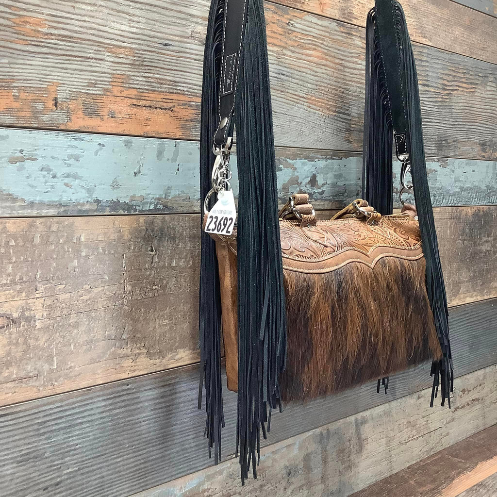 Western Mini Leather Fringe Strap 48" #23692