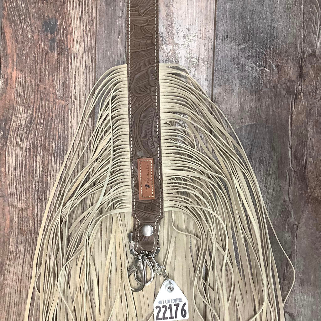 Western Mini Leather Fringe Strap 48" #22176