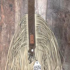 Western Mini Leather Fringe Strap 48" #22176