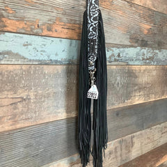Western Mini Leather Fringe Strap 48" #22811