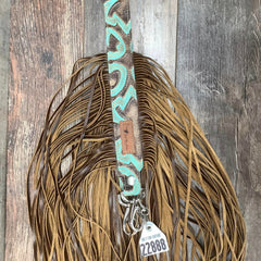 Western Mini Leather Fringe Strap 48" #22888