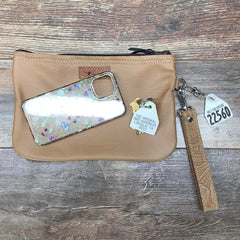 Western Leather Wristlet Clutch #22560