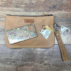 Western Leather Wristlet Clutch #22188