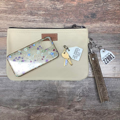 Western Leather Wristlet Clutch #22881
