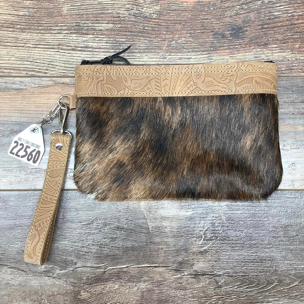 Western Leather Wristlet Clutch #22560