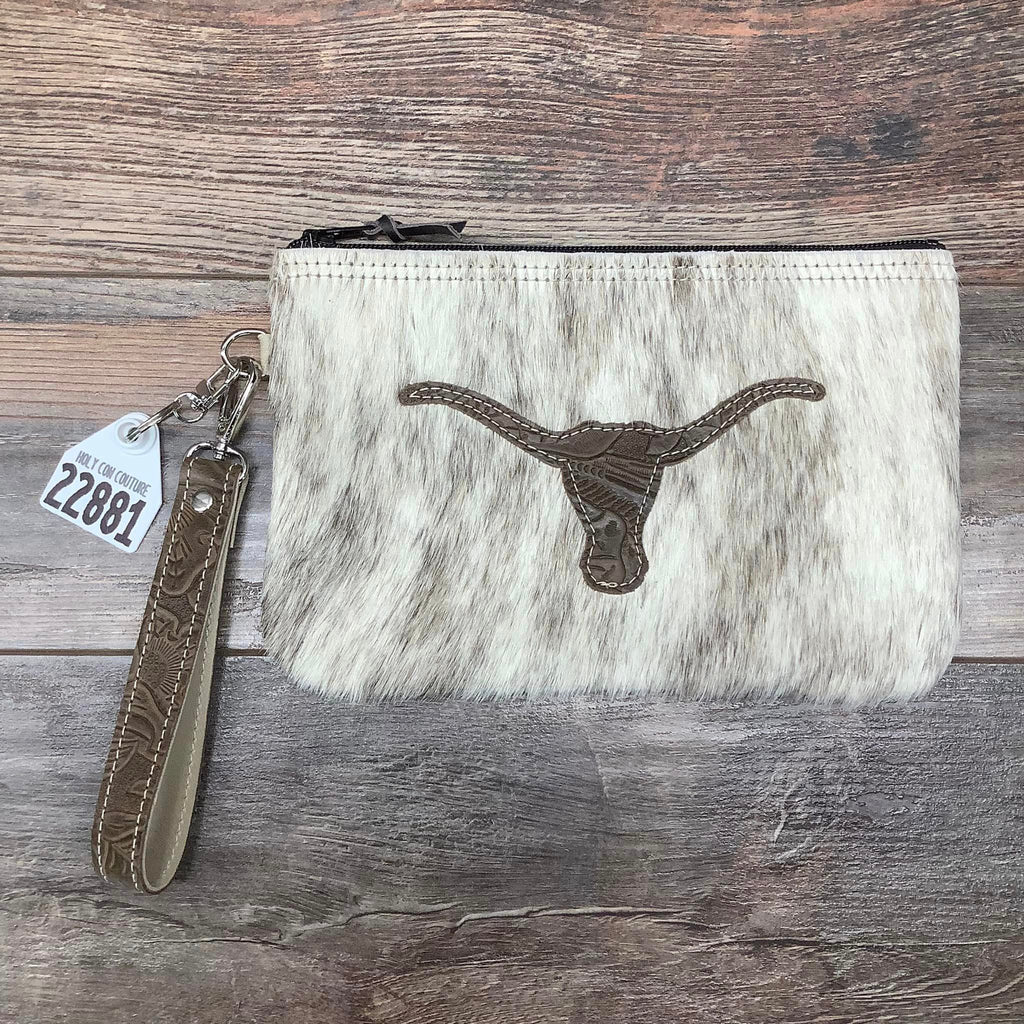Western Leather Wristlet Clutch #22881