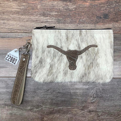 Western Leather Wristlet Clutch #22881