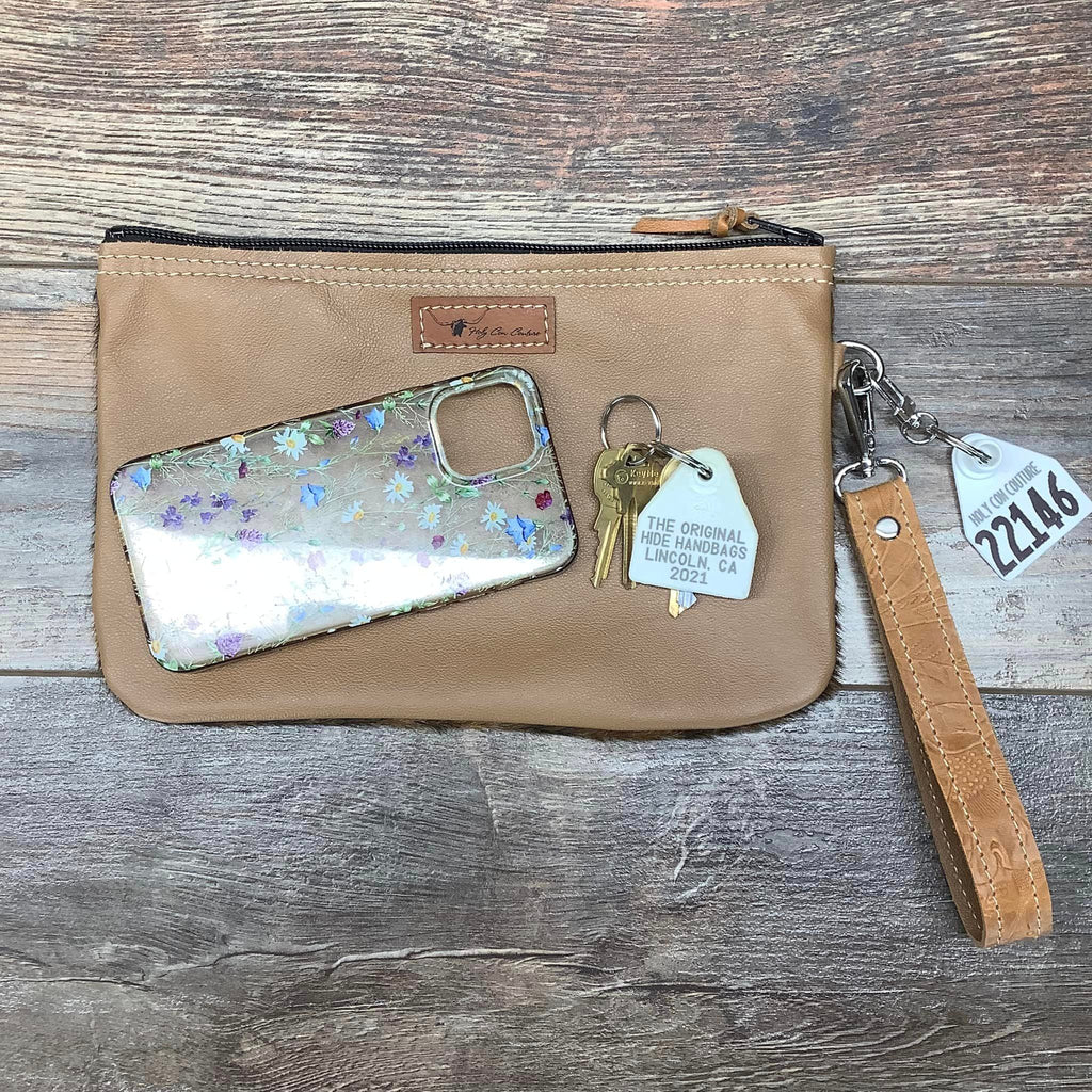 Western Leather Wristlet Clutch #22146