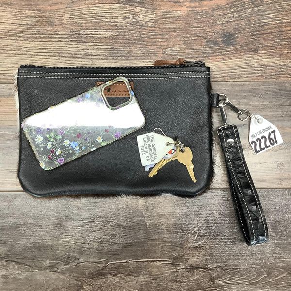 Western Leather Wristlet Clutch #22267