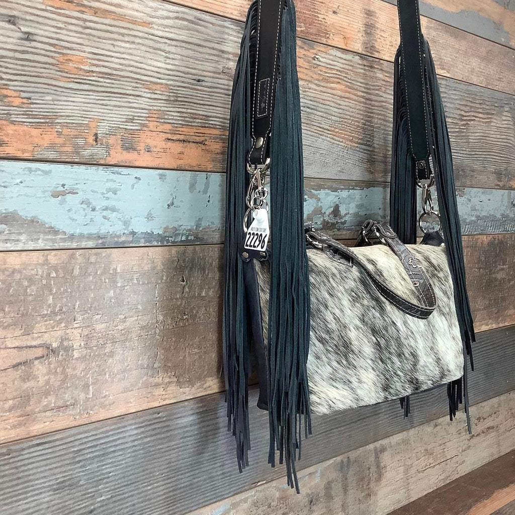 Western Mini Leather Fringe Strap 48" #22296