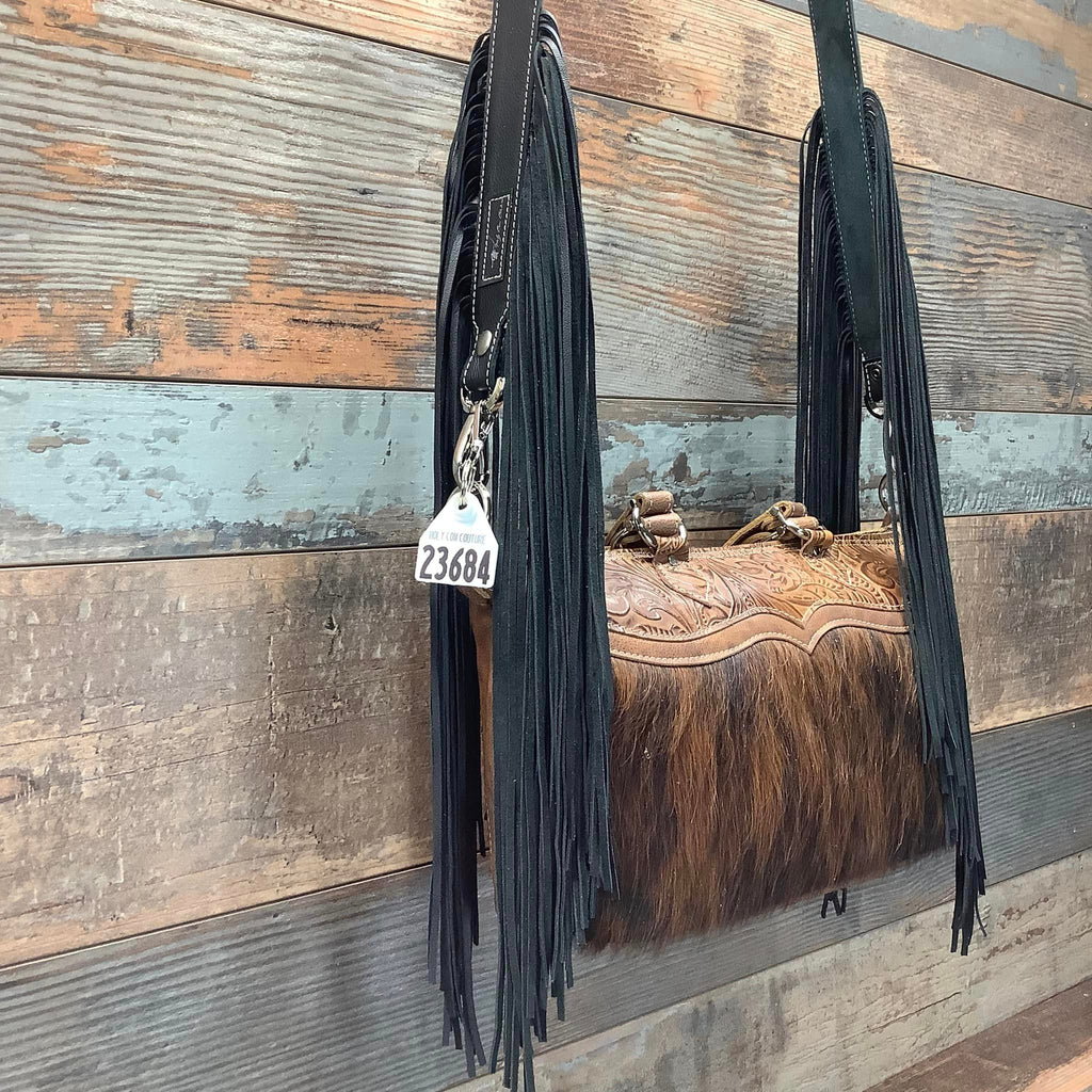 Western Mini Leather Fringe Strap 48" #23684