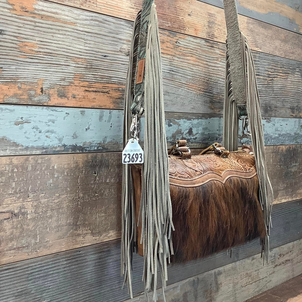 Western Mini Leather Fringe Strap 48" #23693