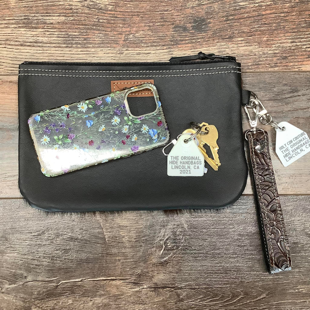 Western Leather Wristlet Clutch #22156