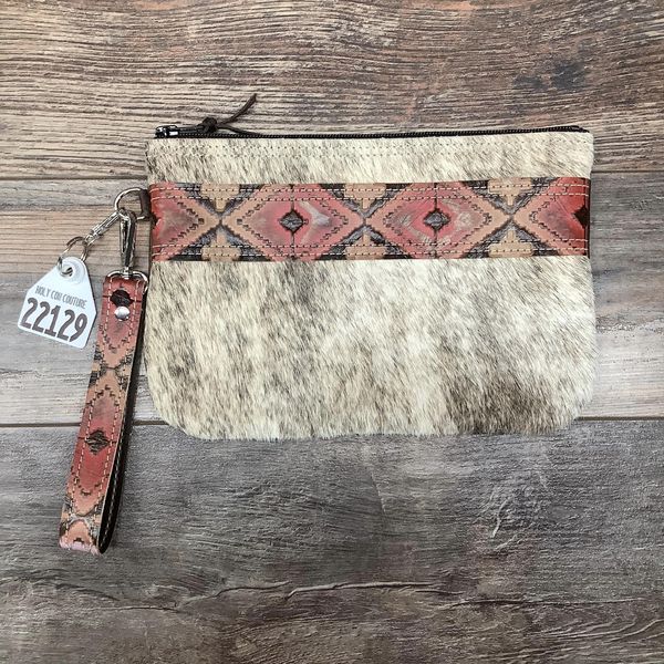 Western Leather Wristlet Clutch #22129