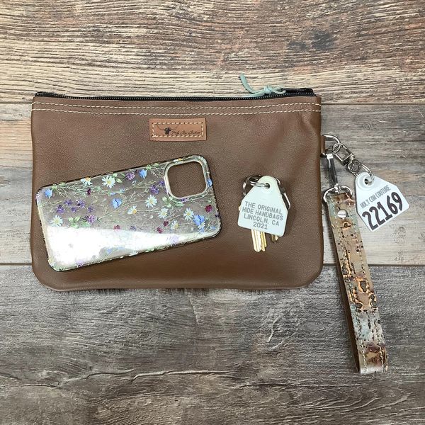 Western Leather Wristlet Clutch #22169