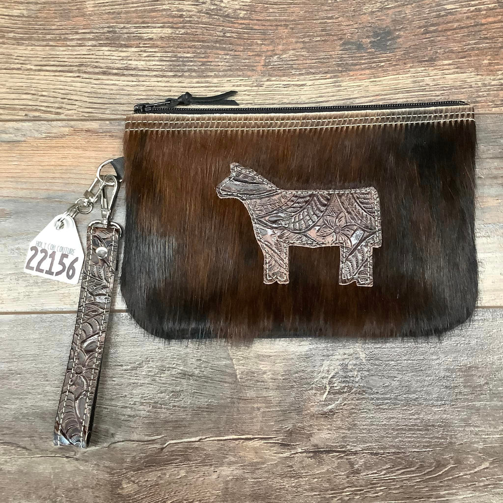 Western Leather Wristlet Clutch #22156