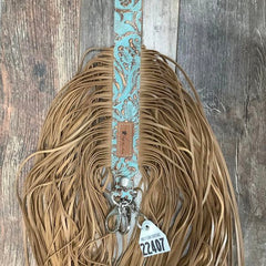 Western Mini Leather Fringe Strap 48" #22407