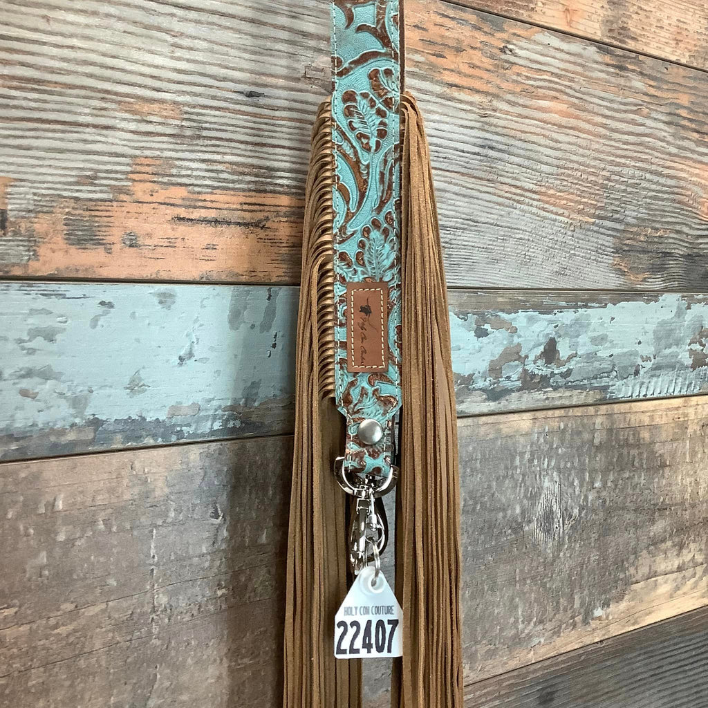 Western Mini Leather Fringe Strap 48" #22407