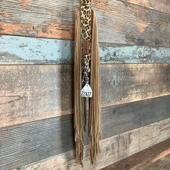 Western Mini Leather Fringe Strap 48" #22427