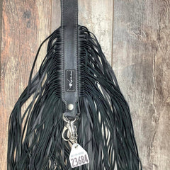 Western Mini Leather Fringe Strap 48" #23684