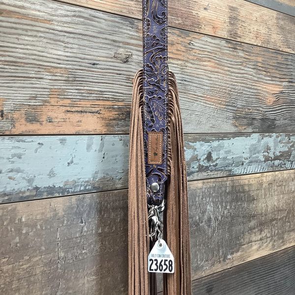 Western Mini Leather Fringe Strap 48" #23658