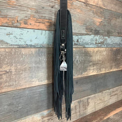 Western Mini Leather Fringe Strap 48" #22296