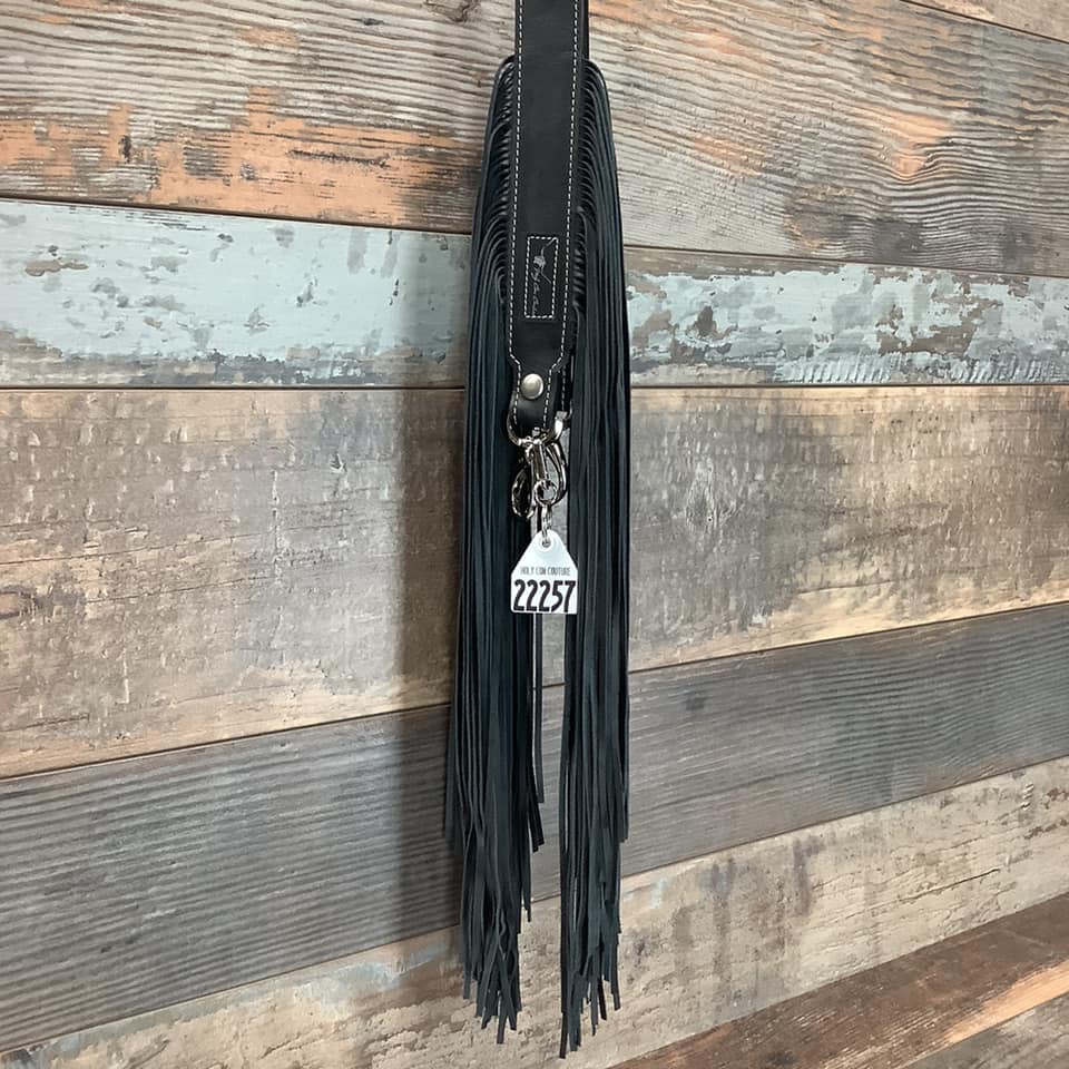Western Mini Leather Fringe Strap 48" #22257