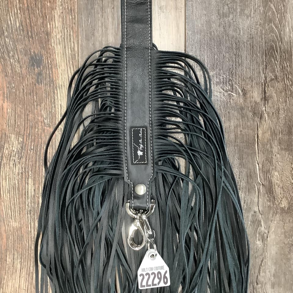 Western Mini Leather Fringe Strap 48" #22296
