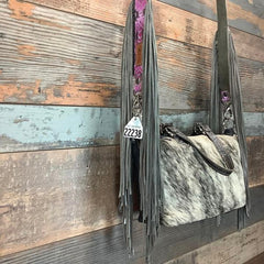 Western Mini Leather Fringe Strap 48" #22238