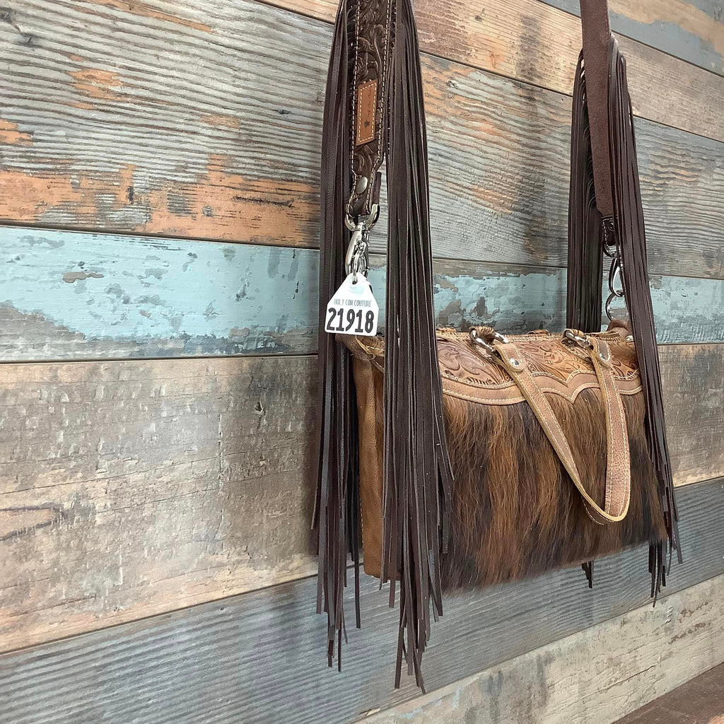 Western Mini Leather Fringe Strap 48" #21918