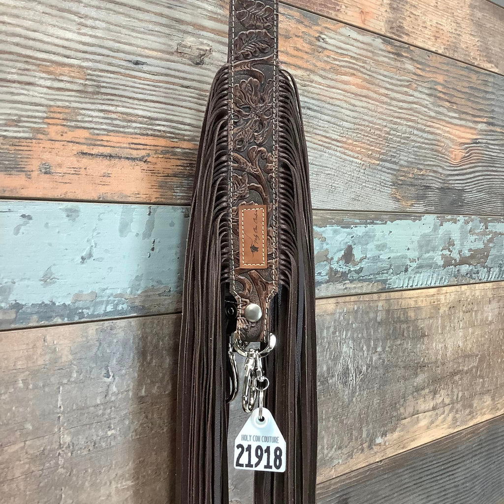 Western Mini Leather Fringe Strap 48" #21918