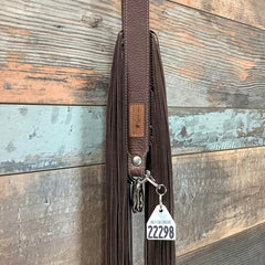 Western Mini Leather Fringe Strap 48" #22298