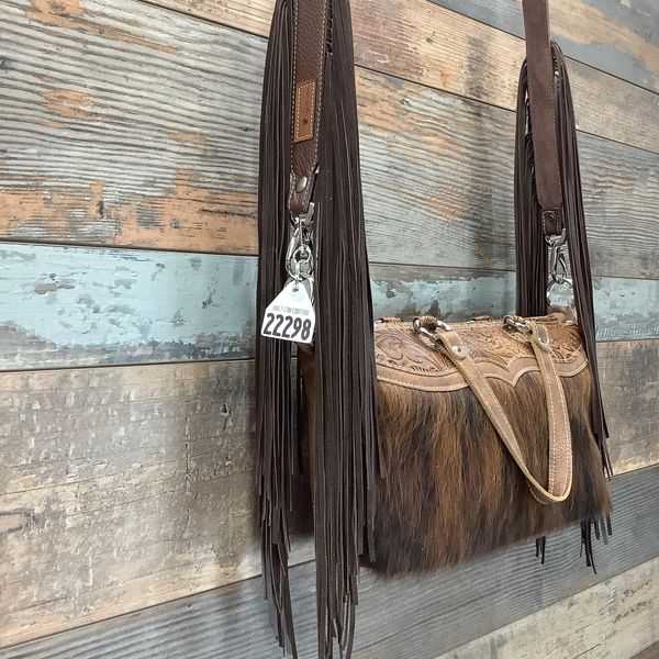 Western Mini Leather Fringe Strap 48" #22298