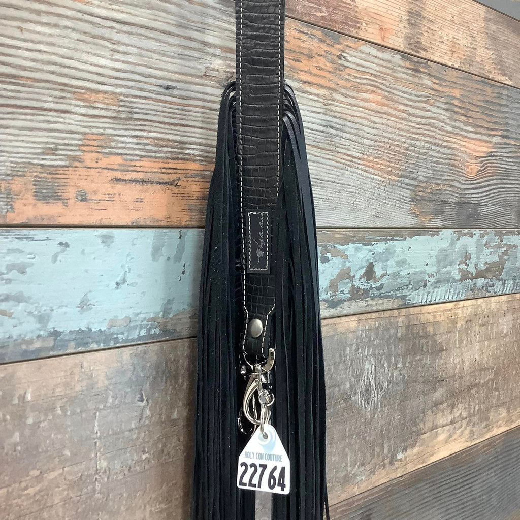 Western Mini Leather Fringe Strap 48" #22764