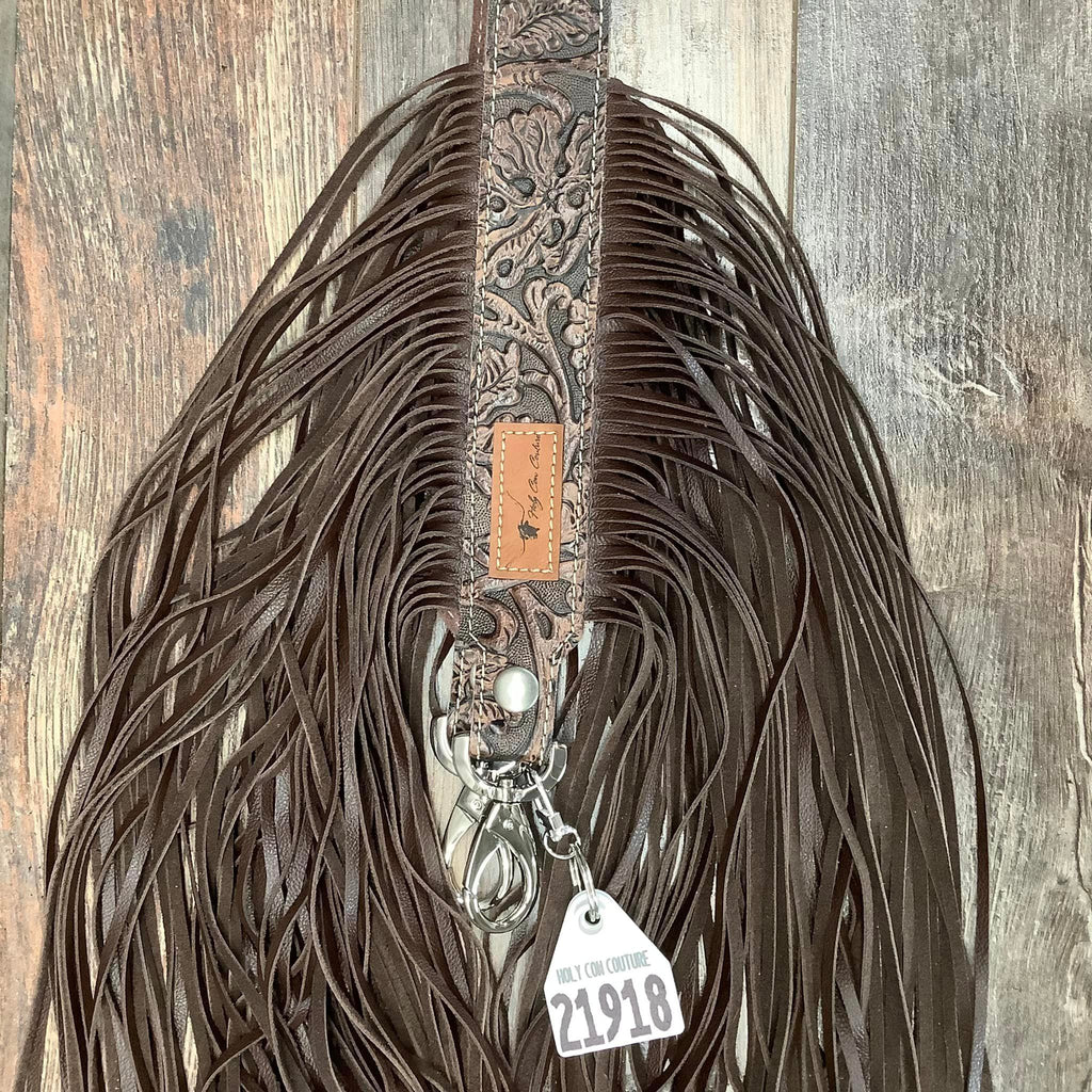 Western Mini Leather Fringe Strap 48" #21918