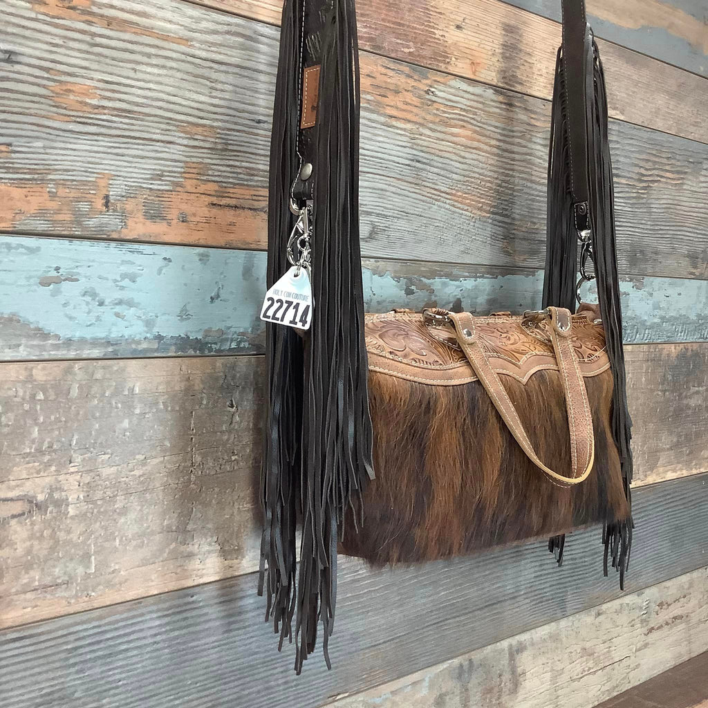 Western Mini Leather Fringe Strap 48" #22714