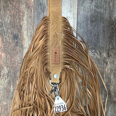 Western Mini Leather Fringe Strap 48" #22936