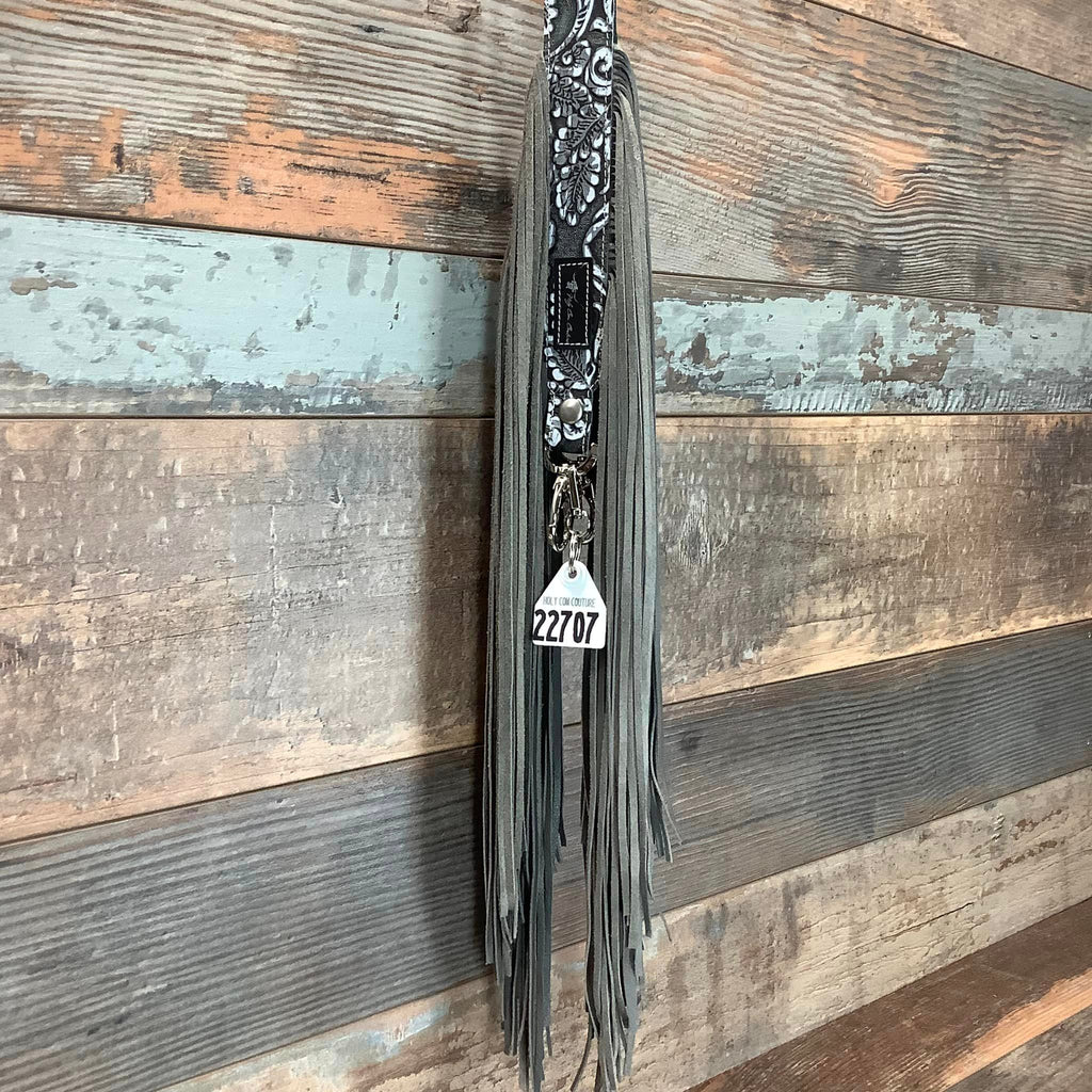 Western Mini Leather Fringe Strap 48" #22707