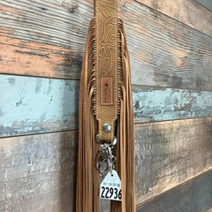 Western Mini Leather Fringe Strap 48" #22936