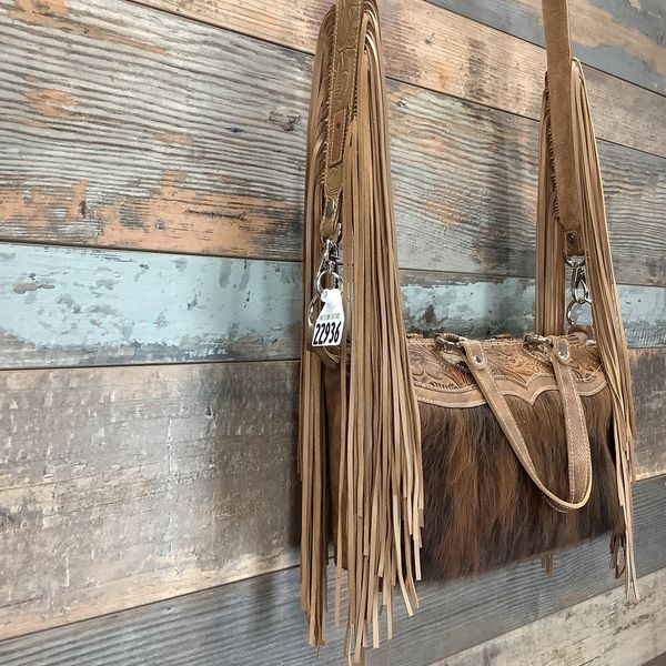 Western Mini Leather Fringe Strap 48" #22936