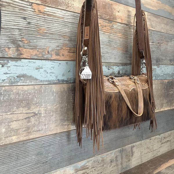 Western Mini Leather Fringe Strap 48" #22489
