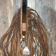 Western Mini Leather Fringe Strap 48" #22489