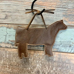 Cowhide Holiday Ornament - Large Cow