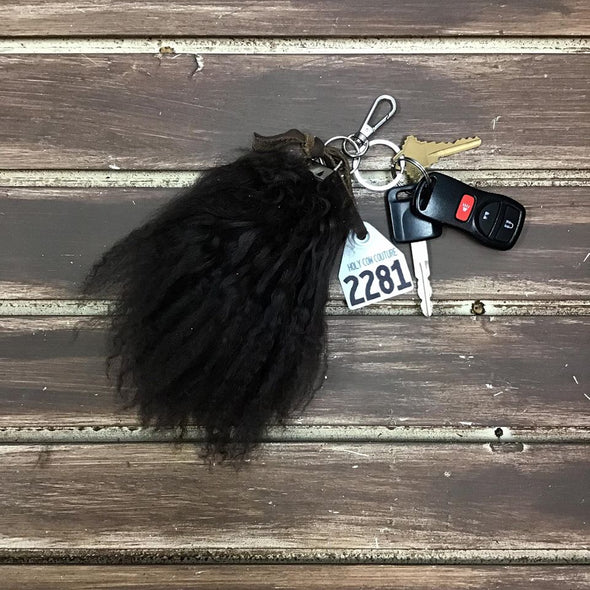 Brown Tibetan Lamb Keychain