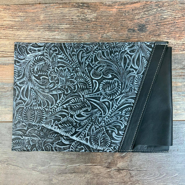 Computer Sleeve - Silver Leaf Embossed