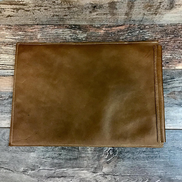 Computer Sleeve - Turquoise Brown Floral Embossed