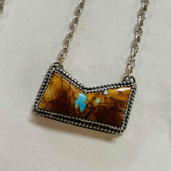 Brittany Exclusive Jewelry - Sterling Silver & Royston Ribbon Turquoise