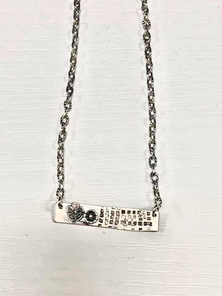 Brittany Exclusive Jewelry - Sterling Silver Necklace Floral #1