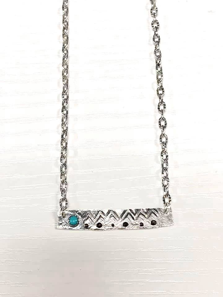 Brittany Exclusive Jewelry - Sterling Silver Necklace Turquoise #1