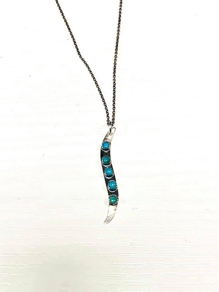 Brittany Exclusive Jewelry - Sterling Silver Necklace Turquoise #4